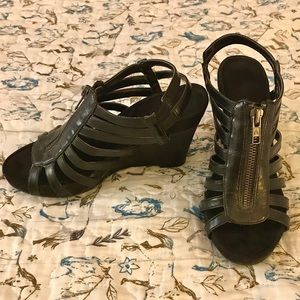 Aerosoles wedge scrappy sandals.